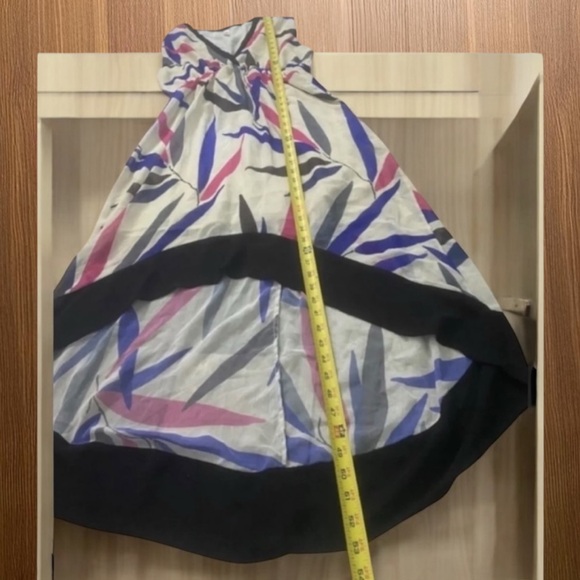 Sweet Pea Leaf Print High Low Dress Size M - Picture 12 of 15